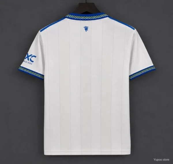 Manchester United White Pinstripe Away Jersey