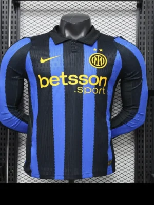 Version 26-27 Inter Milan Home Long Sleeve Jersey