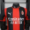 Version 26-27 AC Milan Red & Black Vertical Stripe Home Jersey