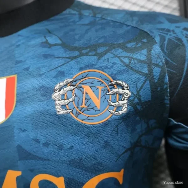 1 Version 25-26 Napoli Halloween Blue Jersey-Glow In Dark