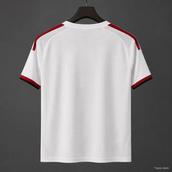 Flamengo 2025-26 Away White-Red-Black Jersey