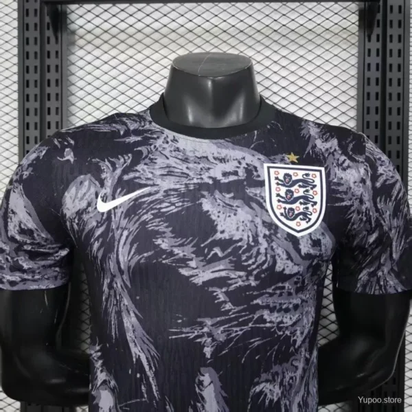 1 Version 2026 England Dark Navy with Lion Brushstroke Pattern Jersey