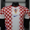 1 Version 2026 Croatia Home White & Red with Gradient Checkerboard Pattern Jersey