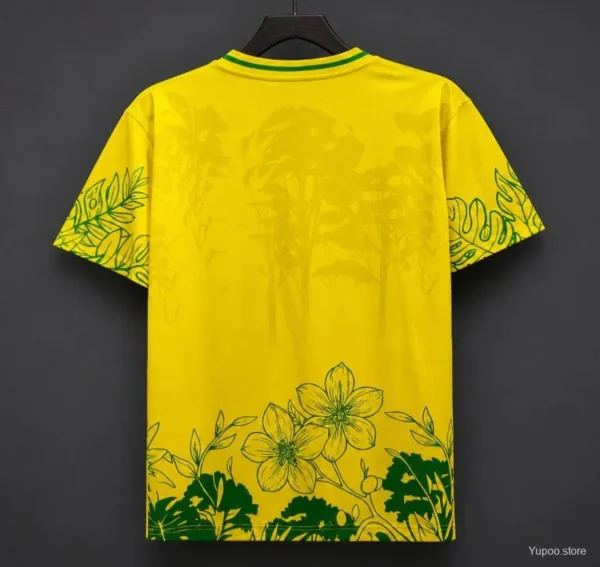 Brazil Yellow Green Special Edition Floral Jersey