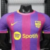Version 26-27 FC Barcelona Third Purple Pink Yellow Stripe Jersey