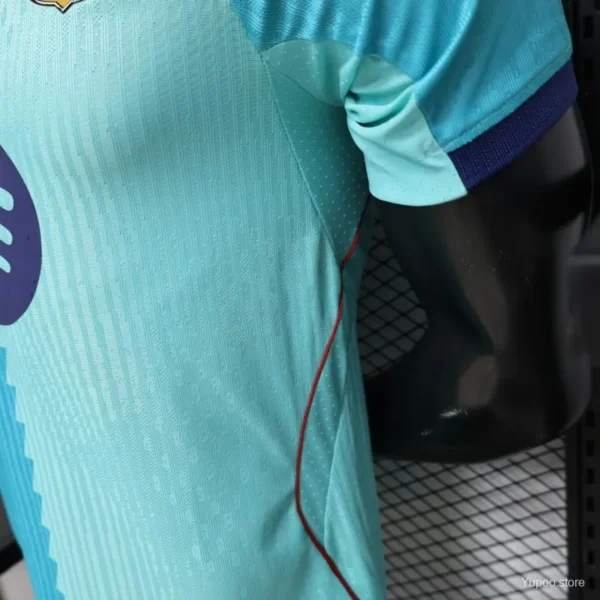 Version 26-27 FC Barcelona Teal & Aqua BlueThird Jersey