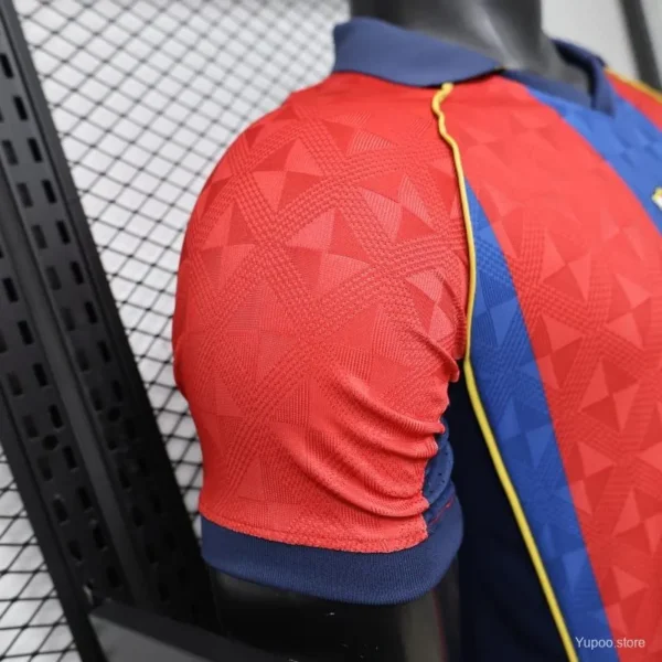 Version 26-27 FC Barcelona Home Red Blue Stripe Jersey