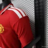 Version 26-27 Manchester United Red Polo Collar Long Sleeve Jersey
