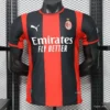 Version 26-27 AC Milan Red & Black Vertical Stripe Home Jersey