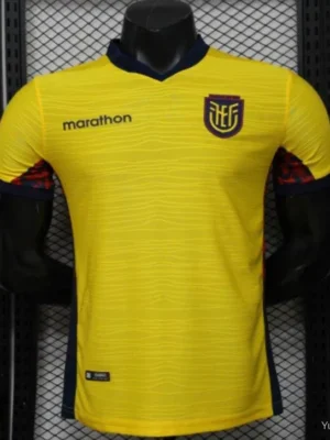 Version 2026 Ecuador Yellow with Tonal Wave Home Jersey