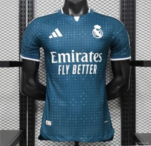 Version 26-27 Real Madrid Away Teal Blue Jersey