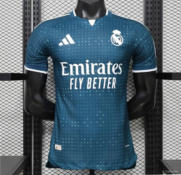 10 Version 26-27 Real Madrid Away Teal Blue Jersey