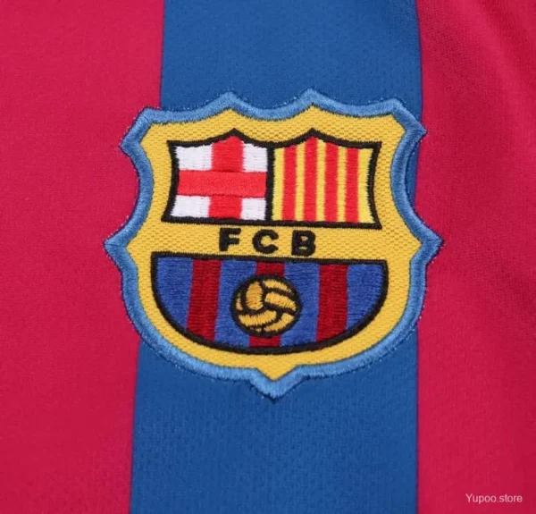 11 05-06 Barcelona Home League Version Long Sleeve Jersey