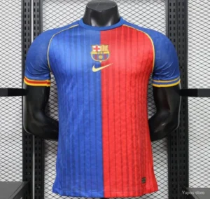 Version 26-27 FC Barcelona Royal Blue & Garnet Red Vertical Stripes Special Edition Jersey