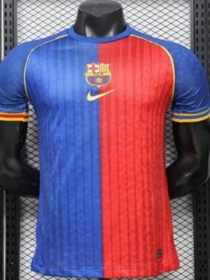 Version 26-27 FC Barcelona Royal Blue & Garnet Red Vertical Stripes Special Edition Jersey
