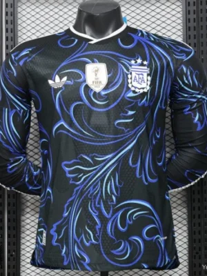 Version 26-27 Argentina Black & Blue Long Sleeve Jersey