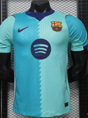 Version 26-27 FC Barcelona Teal & Aqua BlueThird Jersey