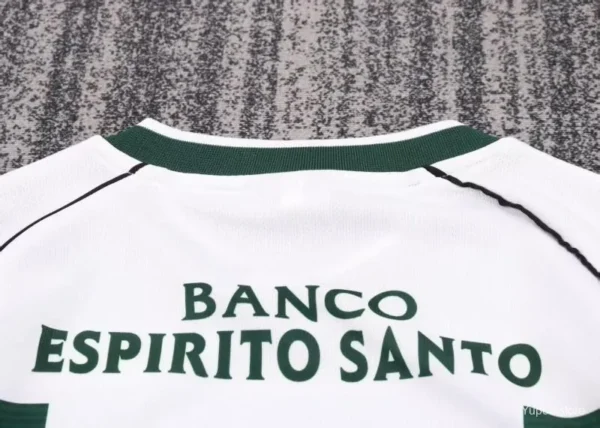 01-03 Sporting CP White Green Home Long Sleeve Jersey