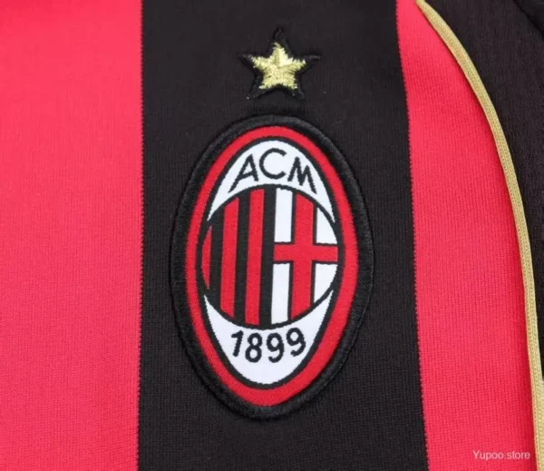 06-07 AC Milan Home Long Sleeve Jersey