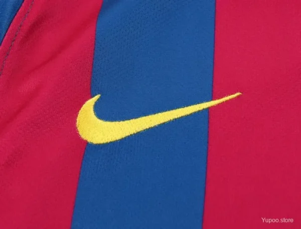 12 05-06 Barcelona Home League Version Long Sleeve Jersey