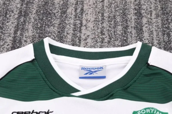 01-03 Sporting CP White Green Home Long Sleeve Jersey
