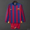 14 05-06 Barcelona Home League Version Long Sleeve Jersey