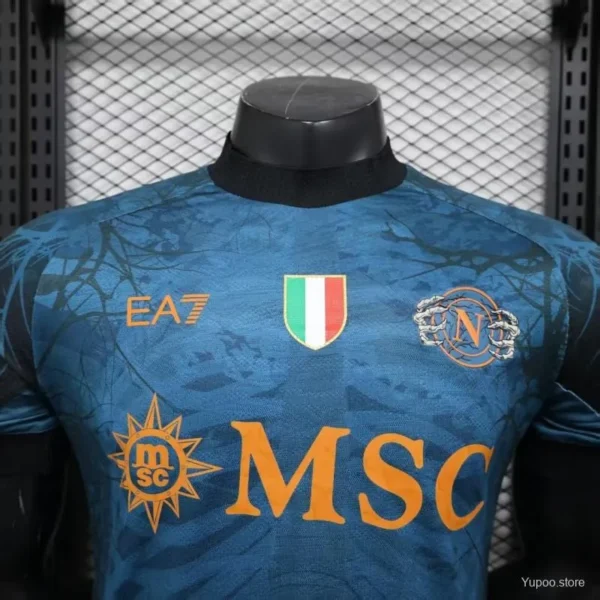 14 Version 25-26 Napoli Halloween Blue Jersey-Glow In Dark