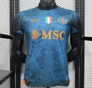 15 Version 25-26 Napoli Halloween Blue Jersey-Glow In Dark