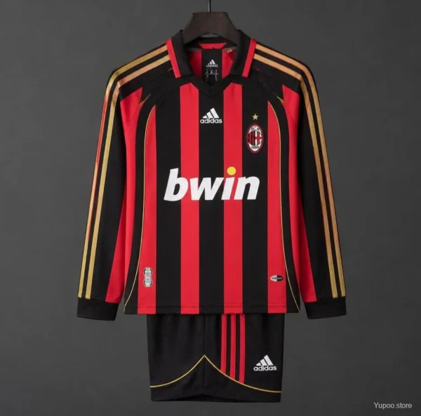 06-07 AC Milan Home Long Sleeve Jersey
