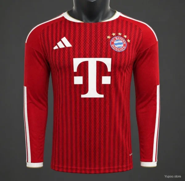 2 Version 26-27 Bayern Munich Home Long Sleeve Jersey