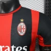 Version 26-27 AC Milan Red & Black Vertical Stripe Home Jersey