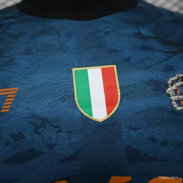 2 Version 25-26 Napoli Halloween Blue Jersey-Glow In Dark