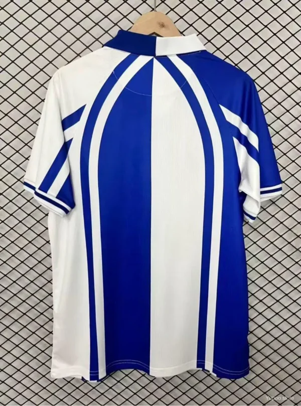 2 Deportivo La Corua Blue & White Stripe Home Jersey