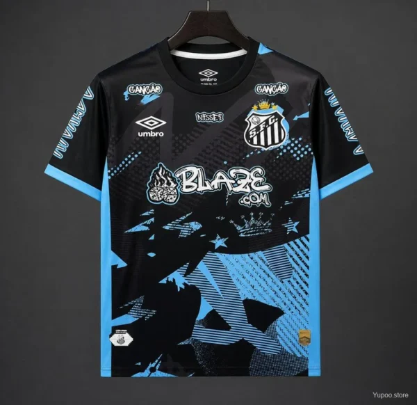 Santos FC Neymar Jr Special Edition Jersey - Blaze Black-Blue Jersey