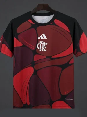 Flamengo 2026 Pre-Match Red-Black-Burgundy Jersey