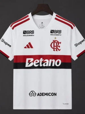 Flamengo Away Jersey With Full Sponsor