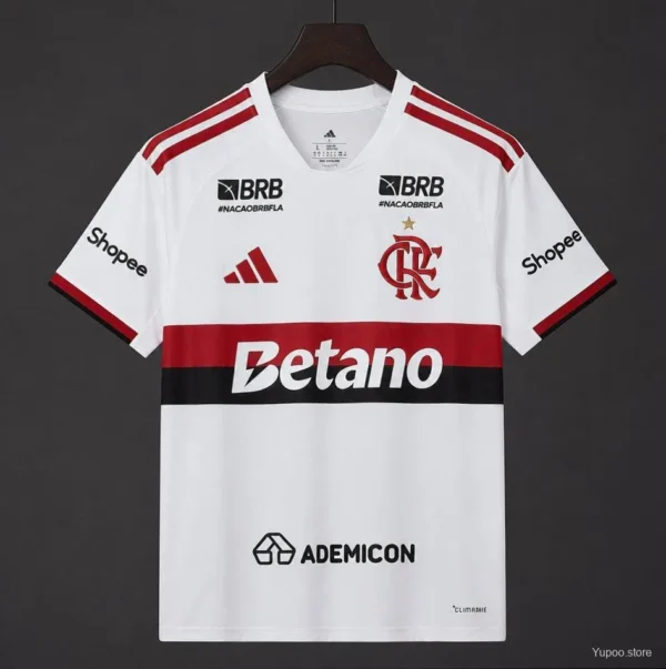 Flamengo Away Jersey With Full Sponsor