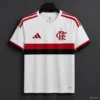 Flamengo 2025-26 Away White-Red-Black Jersey