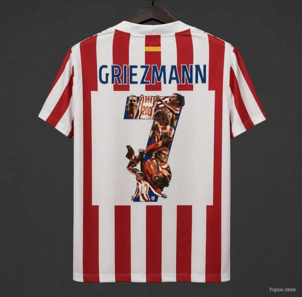 Atletico Madrid Home Jersey With Griezmann Special Printing
