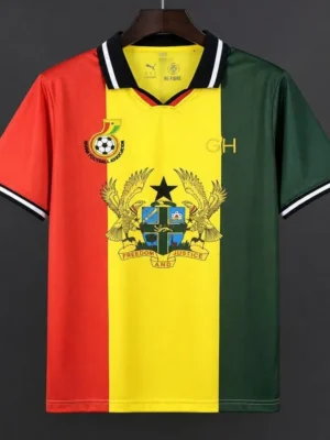 Ghana Heritage Collection Black Polo Jersey.