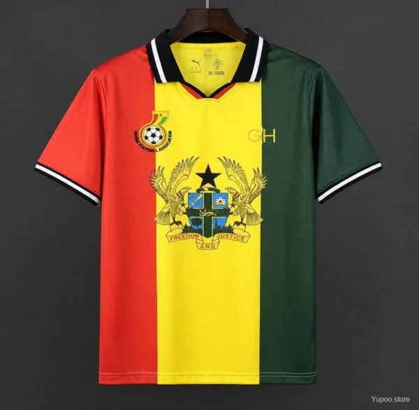 Ghana Heritage Collection Black Polo Jersey.