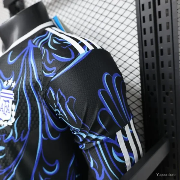 Version 26-27 Argentina Black & Blue Long Sleeve Jersey