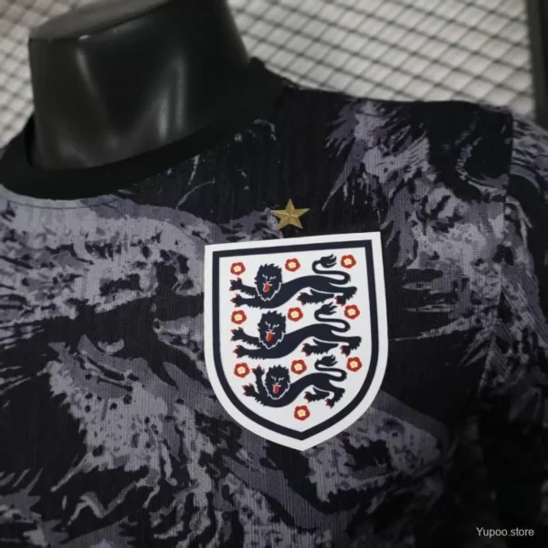 2 Version 2026 England Dark Navy with Lion Brushstroke Pattern Jersey