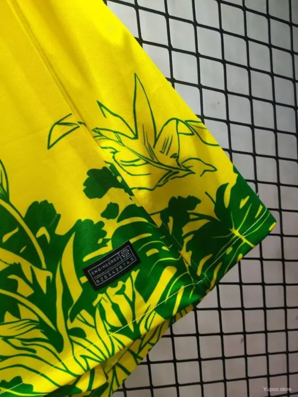 Brazil Yellow Green Special Edition Floral Jersey