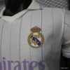 Version 26-27 Real Madrid Home White with Purple Pinstripe Jersey
