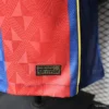 Version 26-27 FC Barcelona Home Red Blue Stripe Jersey