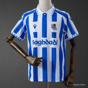 2 Real Sociedad Retro Style Jersey S