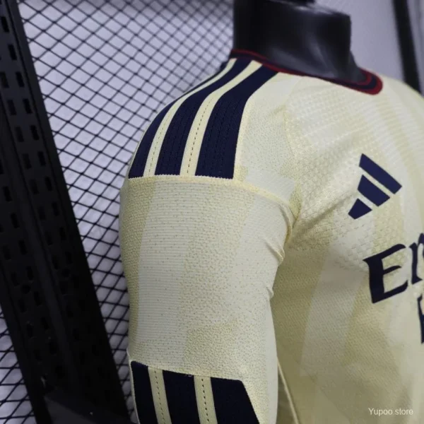 2 Version 26-27 Arsenal Yellow Long Sleeve Jersey