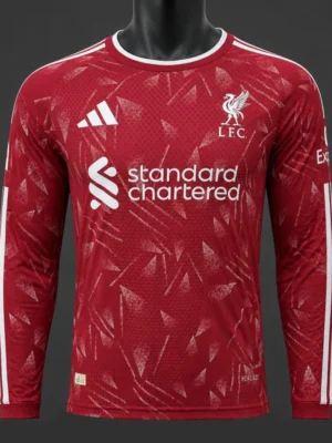 Version 26-27 Liverpool Red Long Sleeve Home Jersey