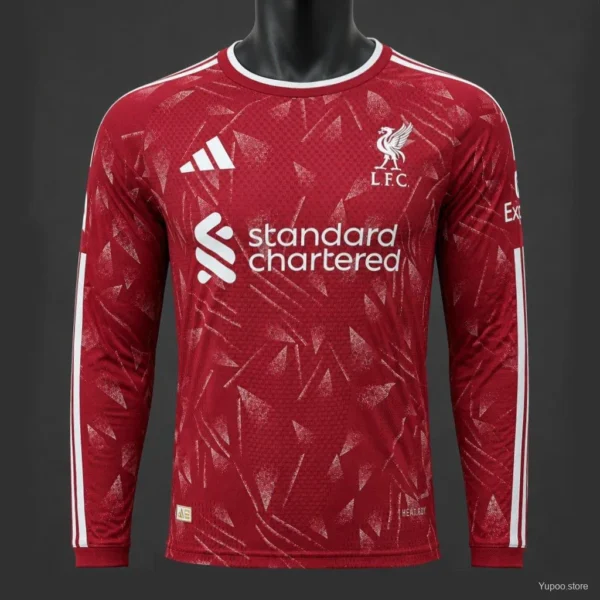 Version 26-27 Liverpool Red Long Sleeve Home Jersey